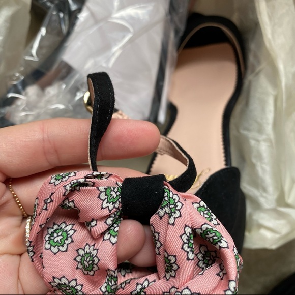 Jcrew Penny ankle-strap sandals in suede with scarf tie - Picture 4 of 4
